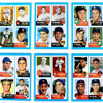 1992 BAZOOKA *1953 TOPPS ARCHIVES* Complete SET Limited Edition "Quadracard" 22 Cards MINT