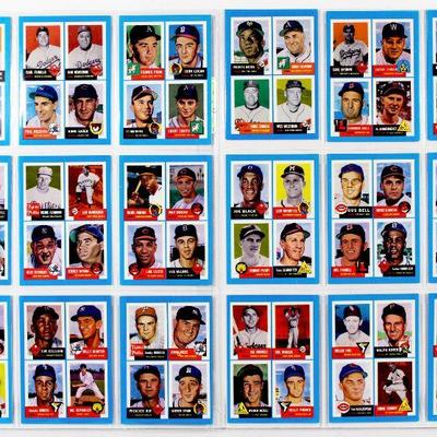 1992 BAZOOKA *1953 TOPPS ARCHIVES* Complete SET Limited Edition "Quadracard" 22 Cards MINT
