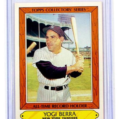 YOGI BERRA 1985 Topps #4 HOF Baseball Card Woolworth Collectors' Series MINT