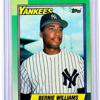 1990 TOPPS #701 BERNIE WILLIAMS ROOKIE CARD - NM / MINT