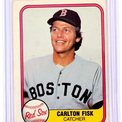 1981 Fleer #224 Carlton Fisk Boston Red Sox Baseball Card - High Grade