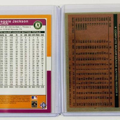 REGGIE JACKSON Baseball Cards Set - 1981 TOPPS 2001 Upper Deck - High Grade Cards