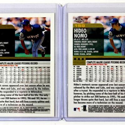 HIDEO NOMO 2000 TOPPS LIMITED #159 TOPPS CHROME Refractor #159 Baseball Cards SET MINT