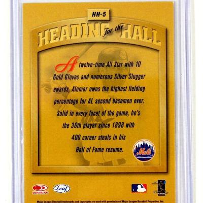 ROBERTO ALOMAR 2002 LEAF Heading for the Hall #HH-5 Baseball Card - MINT