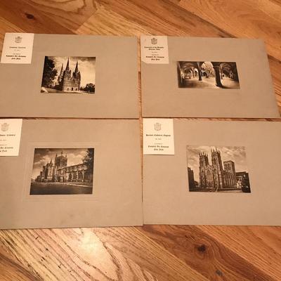 Lot 290 - Four Antique Cathedral Photos 
