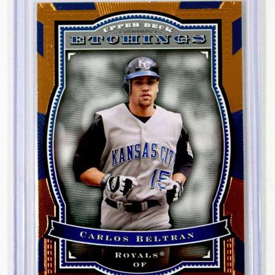 CARLOS BELTRAN Kansas City Royals 2004 Upper Deck Etchings Baseball Card MINT