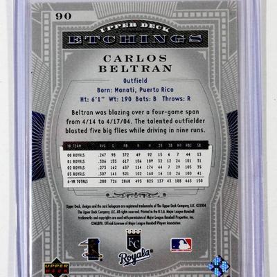 CARLOS BELTRAN Kansas City Royals 2004 Upper Deck Etchings Baseball Card MINT