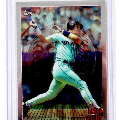 LARRY WALKER Mystery Finest 1998 TOPPS REFRACTOR Baseball Card - MINT