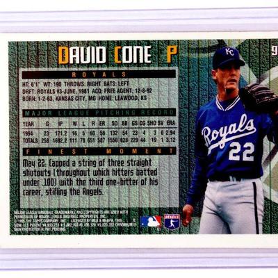 DAVID CONE Kansas City Royals 1995 TOPPS REFRACTOR #99 Baseball Card MINT