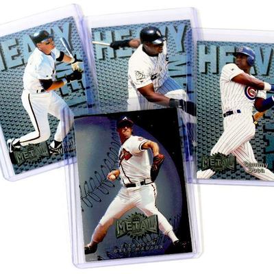 FRANK THOMAS SAMMY SOSA GREG MADDUX 1996 Heavy Metal Universe Baseball Cards Set