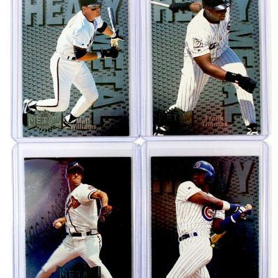 FRANK THOMAS SAMMY SOSA GREG MADDUX 1996 Heavy Metal Universe Baseball Cards Set