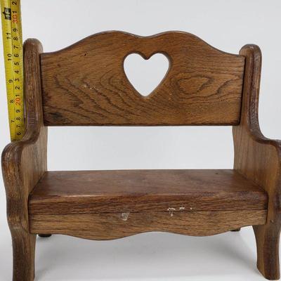 Solid Wood Doll Bench - 11