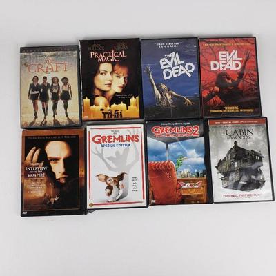 Lot of 8 Horror and Paranormal Movies DVD
