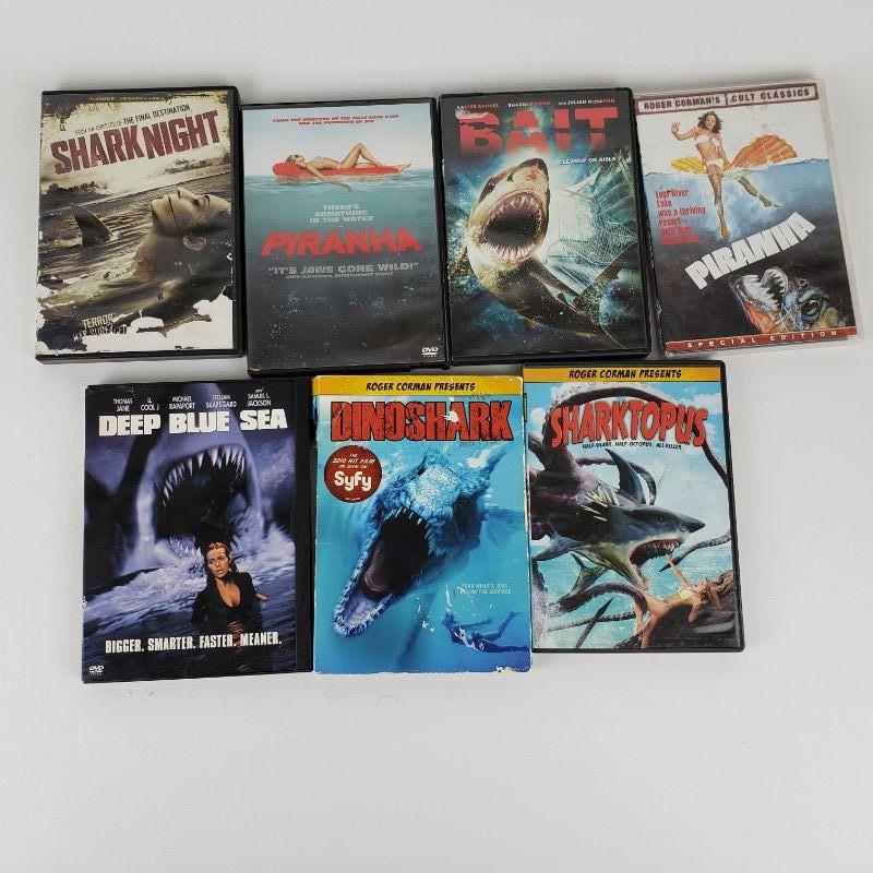 Lot of 7 Thriller Movies DVD - Shark / Fish themed | EstateSales.org