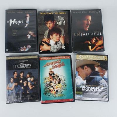 Lot of 6 Assorted Genre Movies DVD
