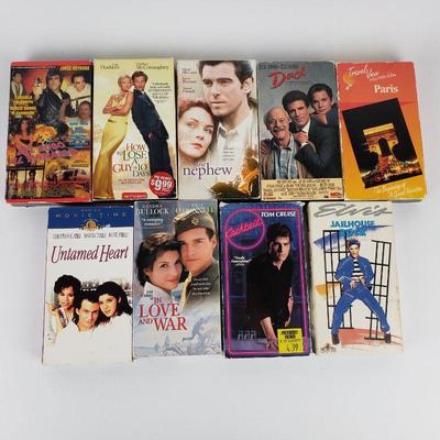 Lot of 9 VHS Tapes - Various Genres