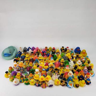 Lot of 142 Rubber Ducks - A Duck Army!