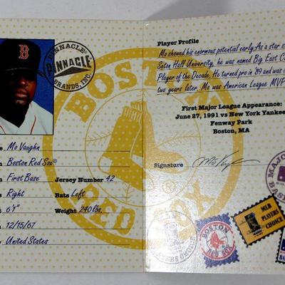ALEX RODRIGUEZ MO VAUGHN Passport to the Majors #6 #7 Baseball Cards Inserts 1997 Pinnacle