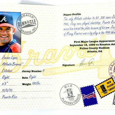 JAVIER LOPEZ IVAN RODRIGUEZ Passport to the Majors #11 #12 Baseball Cards Inserts 1997 Pinnacle