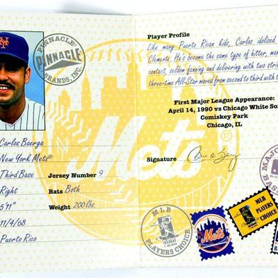 JUAN GONZALES CARLOS BAERGA Passport to the Majors #13 #14 Baseball Cards Inserts 1997 Pinnacle