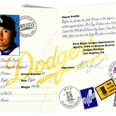CHAN HO PARK Larry Walker RUBEN RIVERA Passport to the Majors #23 #24 #25 Baseball Cards Inserts 1997 Pinnacle