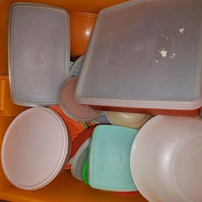 Large Box of Tupperware with lids