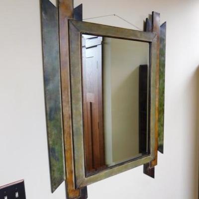 1st Choice of 2:  Contemporary Design Color Metal Frame Mirror with Beveled Glass 46