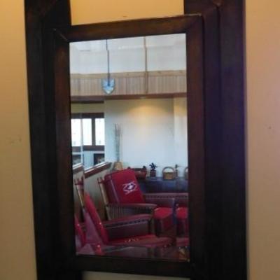 2nd Choice of 2:  Contemporary Design Color Metal Frame Mirror with Beveled Glass 18