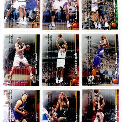 1999 TOPPS FINEST BASKETBALL REFRACTOR CARDS COLLECTION - 70 CARDS LOT