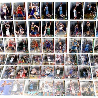 1999 TOPPS FINEST BASKETBALL REFRACTOR CARDS COLLECTION - 70 CARDS LOT