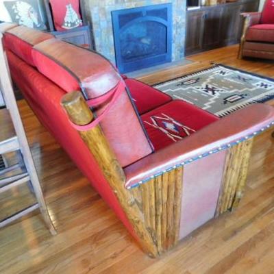 Molesworth Style Cowboy Life Three Cushion Traditional Design Couch 85