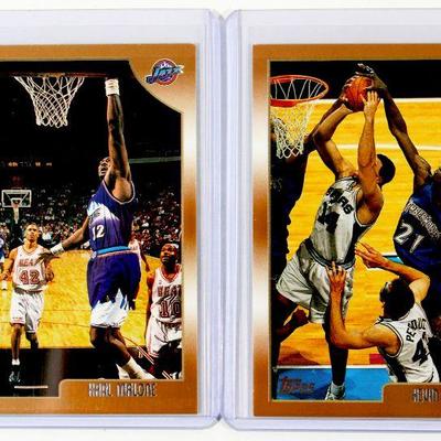 KARL MALONE KEVIN GARNETT Basketball Cards 1999 Topps - High Grade