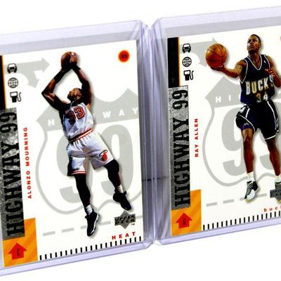 Alonzo Mouring Ray Allen 1999 Upper Deck HIGHWAY 99 Basketball Cards Set MINT
