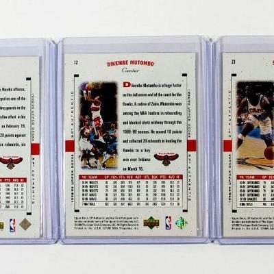 1998/1999 Upper Deck SP Authentic Basketball Cards STEVE SMITH Dikembe Mutombo SHAWN KEMP