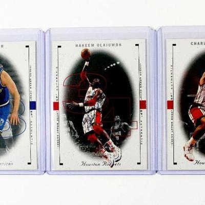 1998/1999 Upper Deck SP Authentic Basketball Cards STEVE NASH Hakeem Olajuwon CHARLES BARKLEY