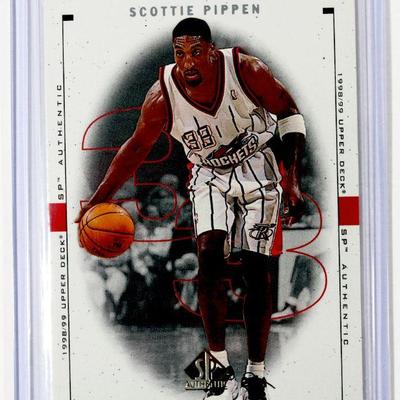 1998/1999 Upper Deck SP Authentic Basketball Cards SCOTTIE PIPPEN Chris Mullin ALONZO MOURNING