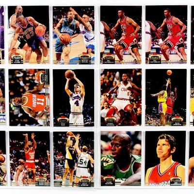 1993 TOPPS STADIUM CLUB BASKETBALL CARDS SEMI-STARS COLLECTION - 18 CARDS SET