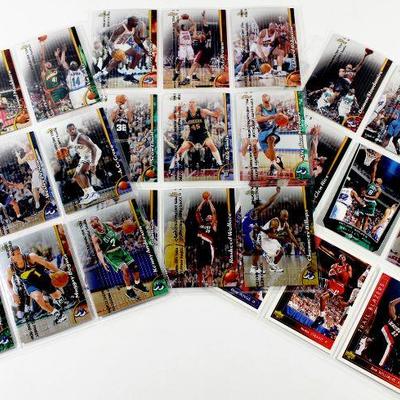 1999 TOPPS FINEST BASKETBALL REFRACTOR CARDS SET - SEMI-STARS - 27 CARDS ALL MINT