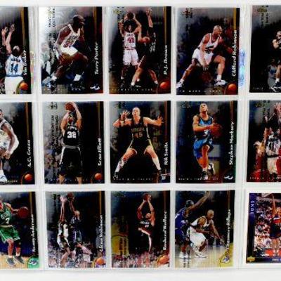 1999 TOPPS FINEST BASKETBALL REFRACTOR CARDS SET - SEMI-STARS - 27 CARDS ALL MINT