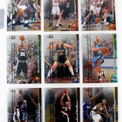 1999 TOPPS FINEST BASKETBALL REFRACTOR CARDS SET - SEMI-STARS - 27 CARDS ALL MINT