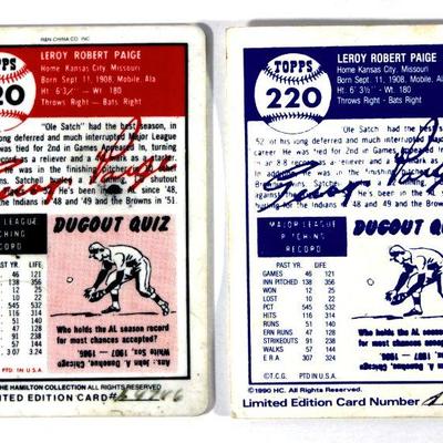 SATCHELL PAIGE Baseball Dream Team Collection Porcelain Baseball Card w/ Stand & COA