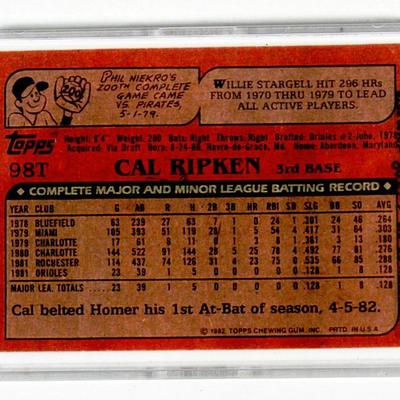 CAL RIPKEN JR. IRON MAN 1982 TOPPS ROOKIE CARDS LIMITED EDITION PORCELAIN CARDS SET