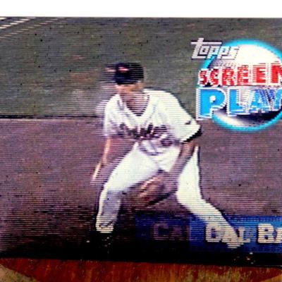 1997 TOPPS Screen Plays CAL RIPKEN JR. Moving Action Motion Baseball Card w/ Collectible TIN