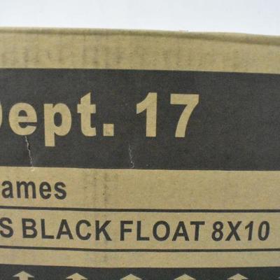 6x Black Float Frames, 8" x 10" - New