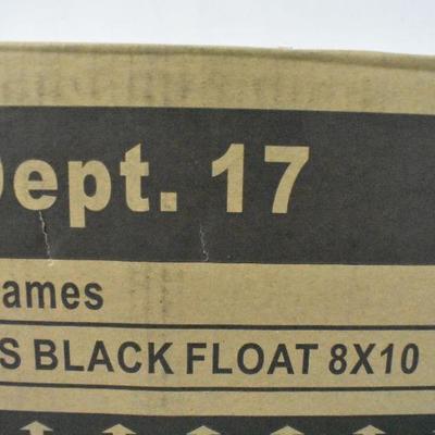 6x Black Float Frames, 8