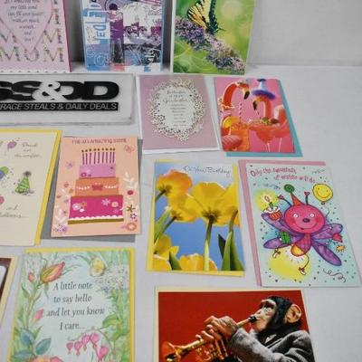19 Greeting Cards with Envelopes - New