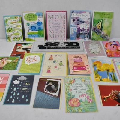 19 Greeting Cards with Envelopes - New