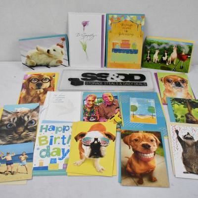16 Greeting Cards with Envelopes - New