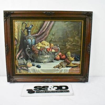 Framed Image "Fruit of the Land" No. 119 by J. Friedlinger, Vintage