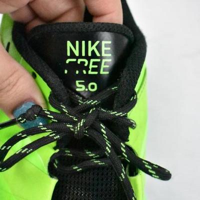 Bright Green Nike Free 5.0 Shoes, Men's Size 10-ish